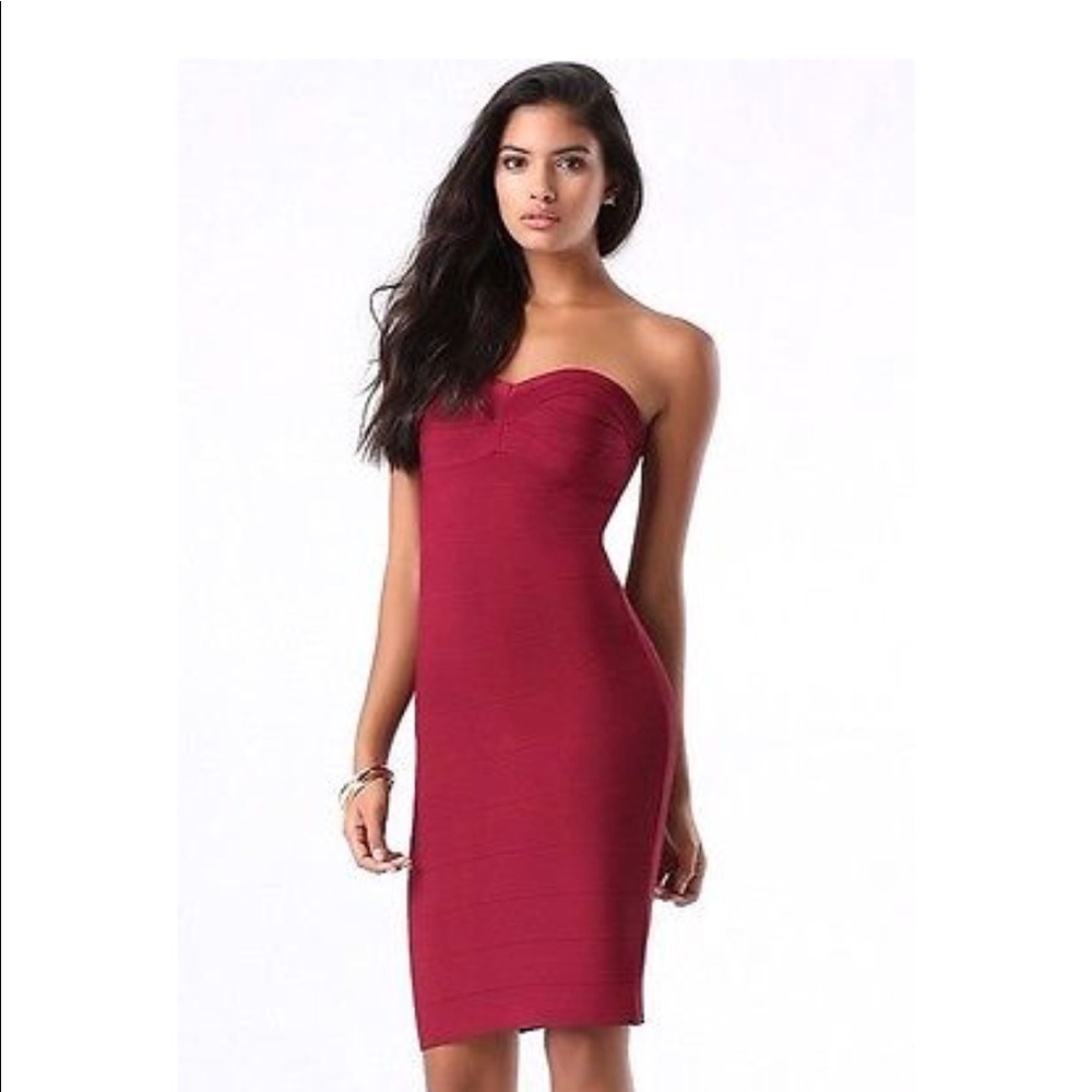 BEBE Strapless Bandage dress